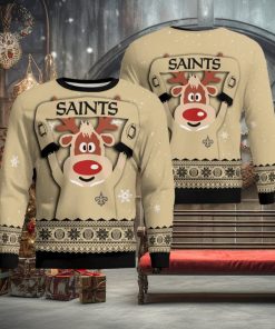 Christmas New Orleans Saints Funny Knitted Sweater For Men And Women