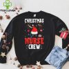 Christmas Nurse Crew Funny Reindeer Santa Hat Nurse Nursing T Shirt 2