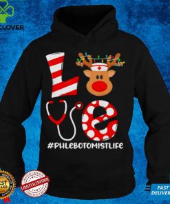 Christmas Nurse Love Phlebotomist Life Santa Reindeer Nurse Hat Elf Sweater Shirt
