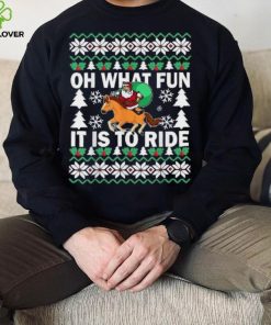 Christmas Oh What Fun It Is To Ride Horse Gifts Boys Shirt