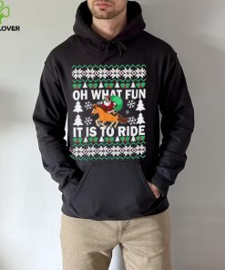 Christmas Oh What Fun It Is To Ride Horse Gifts Boys Shirt