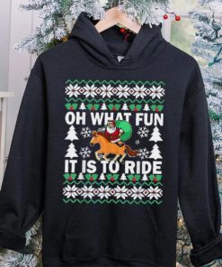 Christmas Oh What Fun It Is To Ride Horse Gifts Boys Shirt