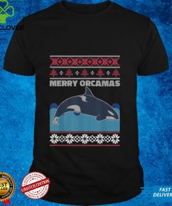 Christmas Orca Killer Whale Knit Look Ugly Christmas Sweater T Shirt tee 2 Christmas Orca Killer Whale Knit Look Ugly Christmas Sweater T Shirt tee