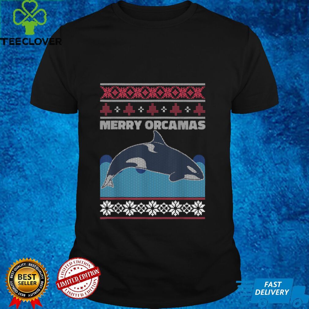 Christmas Orca Killer Whale Knit Look Ugly Christmas Sweater T Shirt tee Christmas Orca Killer Whale Knit Look Ugly Christmas Sweater T Shirt tee