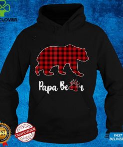 Christmas Pajama Matching Family Red Plaid Papa Bear T Shirt