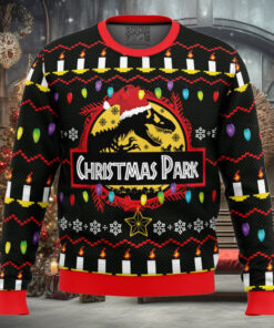 Christmas Park Jurassic Park Ugly Christmas Sweater