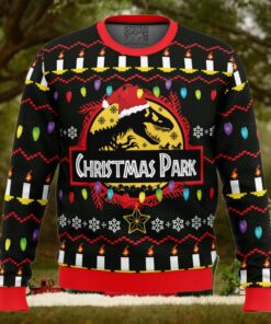 Christmas Park Jurassic Park Ugly Christmas Sweater