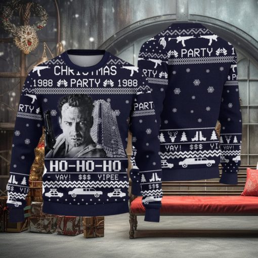 Christmas Party 1988 Christmas Gift For Holiday Hohoho Die Hard 3D Ugly Christmas Sweater
