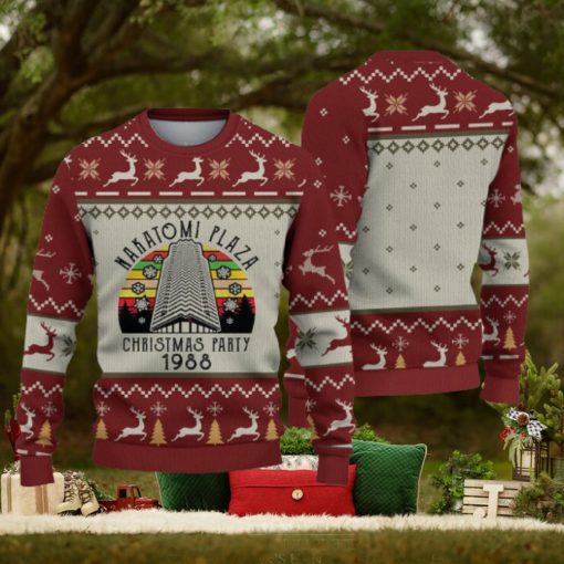 Christmas Party 1988 Ugly Sweater Nakatomi Plaza Christmas Gift For Holiday Die Hard 3D Ugly Christmas Sweater