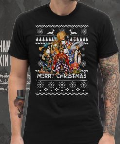 Christmas Pattern One Piece Characters shirt