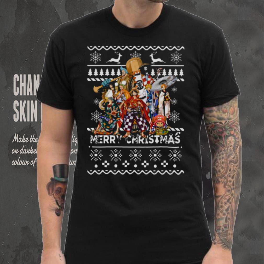 Christmas Pattern One Piece Characters shirt Christmas Pattern One Piece Characters shirt