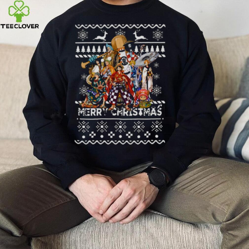 Christmas Pattern One Piece Characters shirt Christmas Pattern One Piece Characters shirt
