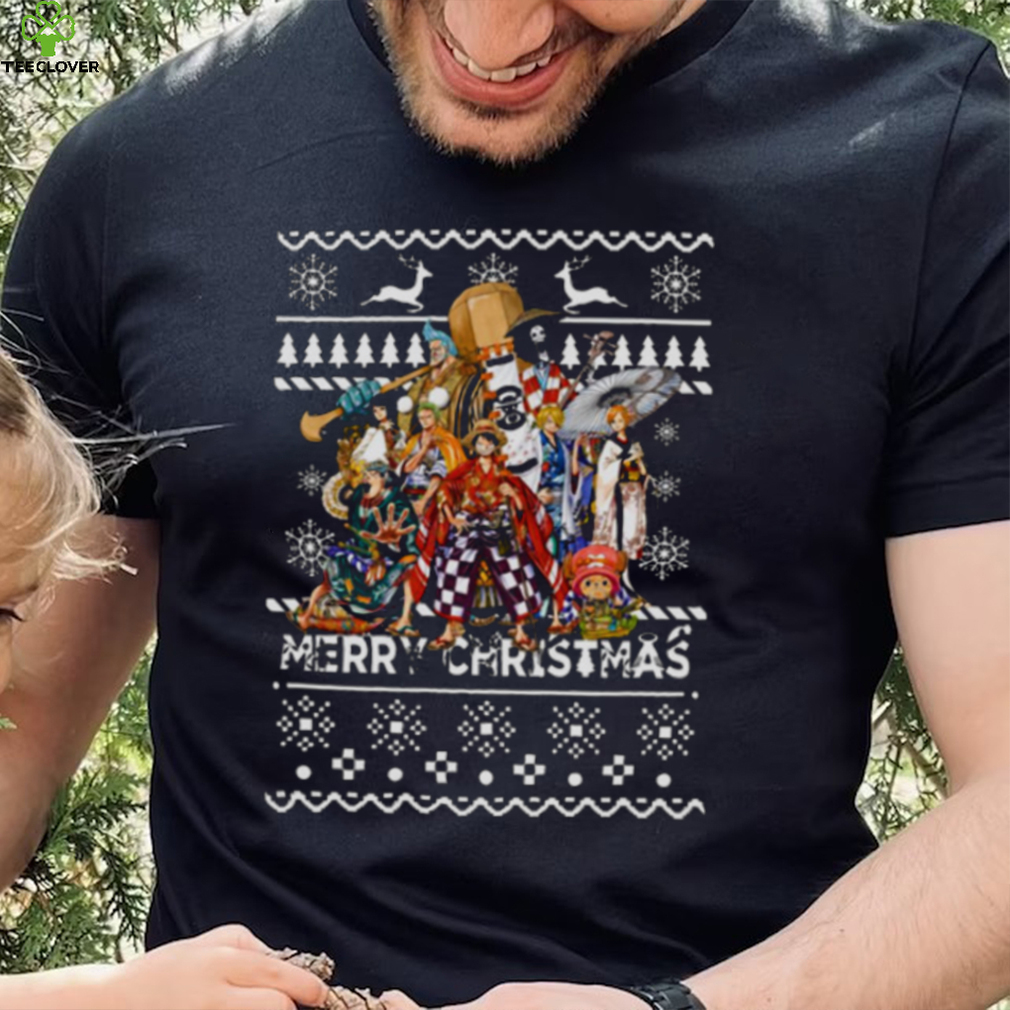 Christmas Pattern One Piece Characters shirt Christmas Pattern One Piece Characters shirt