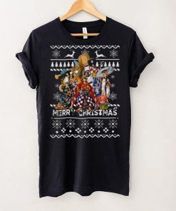 Christmas Pattern One Piece Characters shirt