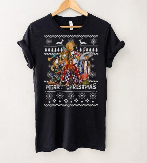 Christmas Pattern One Piece Characters shirt