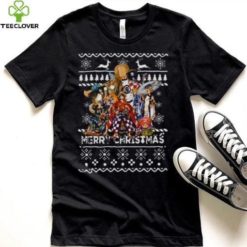 Christmas Pattern One Piece Characters shirt