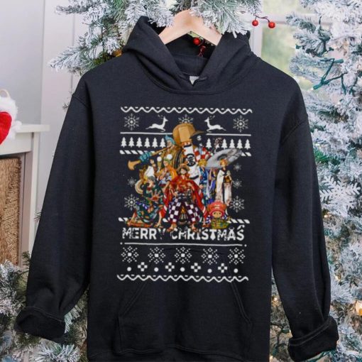 Christmas Pattern One Piece Characters shirt