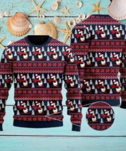 Christmas Penguins Ugly Sweater, Im So Cool Xmas Sweater, Cute Santa Pet Ugly Sweater