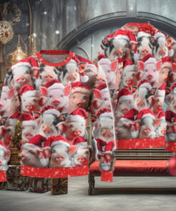 Christmas Pig Ugly Sweater, Merry Pigmas Holiday Sweater