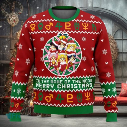 Christmas Sailor Guardians Sailor Moon Ugly Christmas Sweaters 3D Super Hot