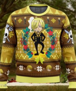 Christmas Sanji One Piece Ugly Christmas Sweater 3D Gift Christmas Funny