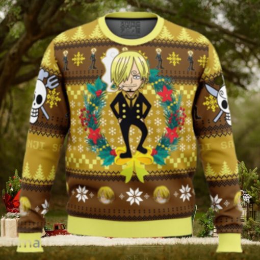 Christmas Sanji One Piece Ugly Christmas Sweater 3D Gift Christmas Funny