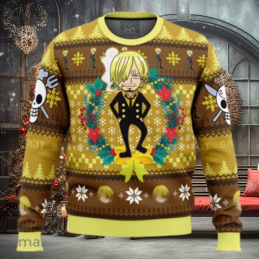 Christmas Sanji One Piece Ugly Christmas Sweater 3D Gift Christmas Funny