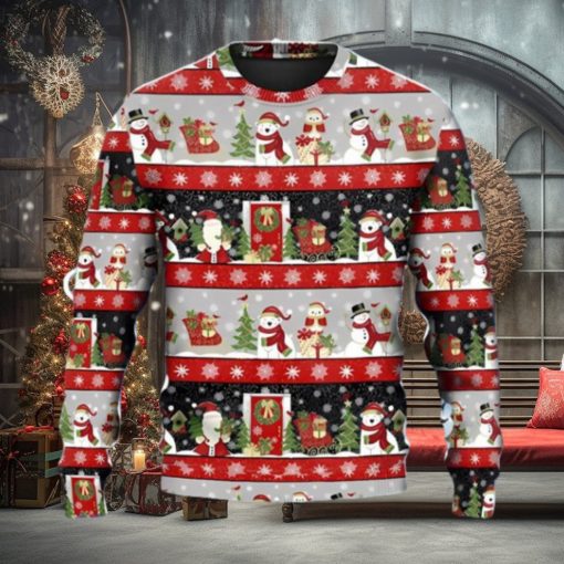 Christmas Santa Claus And Snowman Happy Xmas Ugly Christmas Sweaters Special Gift For Loved Ones