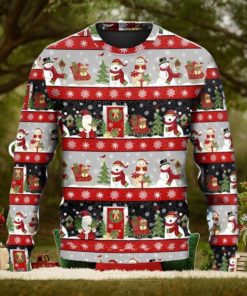 Christmas Santa Claus And Snowman Happy Xmas Ugly Christmas Sweaters Special Gift For Loved Ones