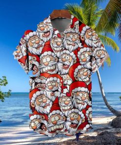 Christmas Santa Claus Hawaiian 3D xmas Shirt