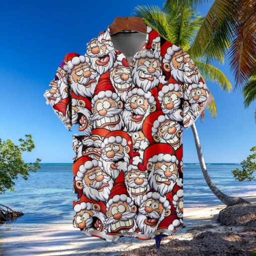 Christmas Santa Claus Hawaiian 3D xmas Shirt