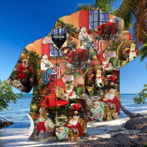 Christmas Santa Claus In Daily Life Edition Hawaiian Shirt