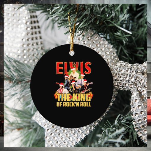 Christmas Santa Elvis Presley The King Of Rock N Roll Signatures Ornament Christmas