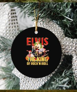 Christmas Santa Elvis Presley The King Of Rock N Roll Signatures Ornament Christmas