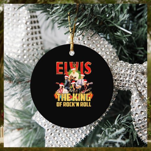 Christmas Santa Elvis Presley The King Of Rock N Roll Signatures Ornament Christmas