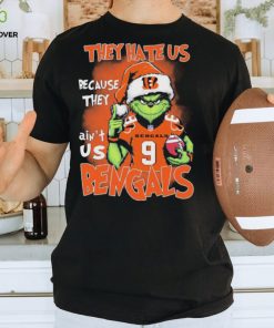 Christmas Santa Grinch They Hate Us Because Ain’t Us Cincinnati Bengals Shirt