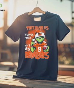 Christmas Santa Grinch They Hate Us Because Ain’t Us Cincinnati Bengals Shirt