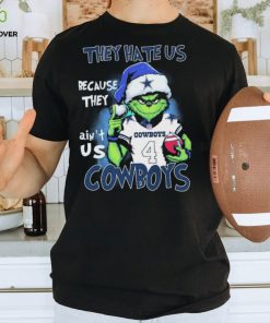 Christmas Santa Grinch They Hate Us Because Ain’t Us Dallas Cowboys Shirt