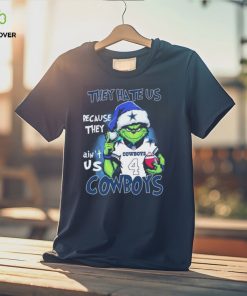 Christmas Santa Grinch They Hate Us Because Ain’t Us Dallas Cowboys Shirt