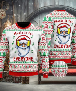 Christmas Santa Mic Is For Everyone Ugly Sweater, Funny Christmas Sweatshirt, Cute Holiday Shirt, Santa Lovers Gift, Gift For Christmas