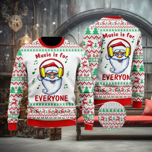 Christmas Santa Mic Is For Everyone Ugly Sweater, Funny Christmas Sweatshirt, Cute Holiday Shirt, Santa Lovers Gift, Gift For Christmas