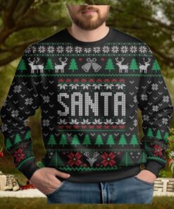 Christmas Santa Ugly Sweater, Santa Claus Holiday Sweater