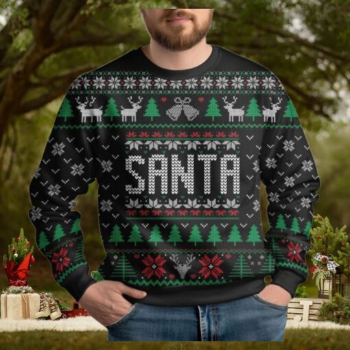 Christmas Santa Ugly Sweater, Santa Claus Holiday Sweater