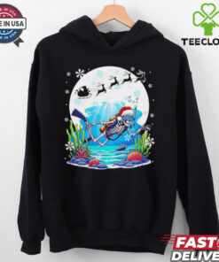 Christmas Santa skeletons scuba diving lovers shirt