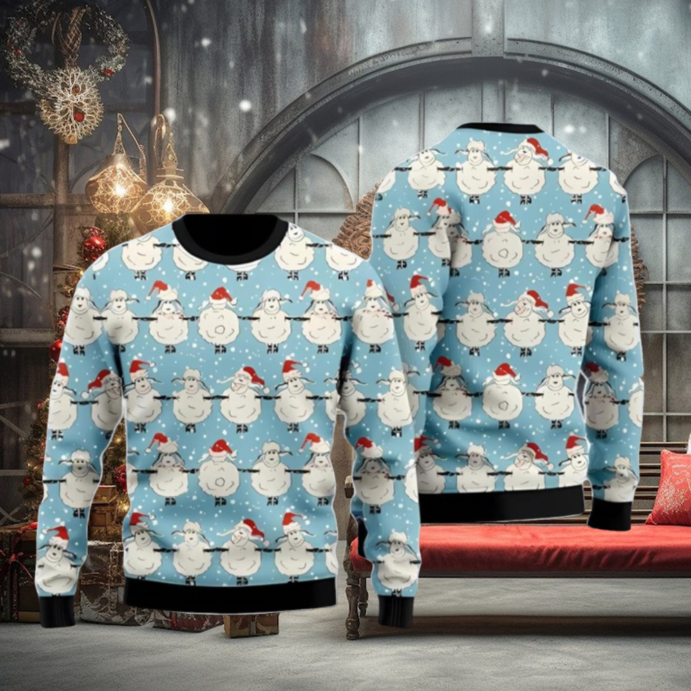 Christmas Sheeps Dancing Ugly Sweater For Men And Women Christmas Sheeps Dancing Ugly Sweater For Men And Women