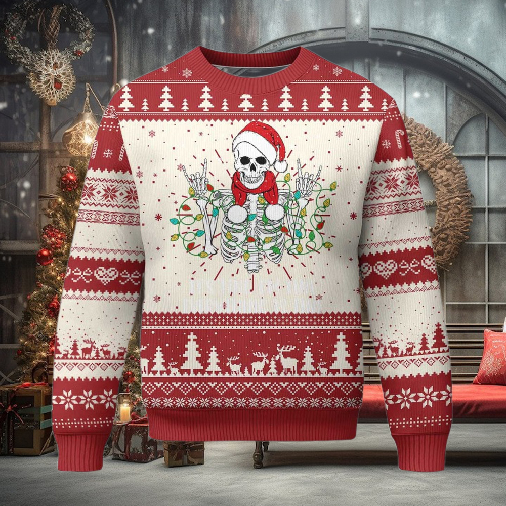 Christmas Skeleton Ugly Christmas Sweater It’s Fine I’m Fine Everything Is Fine Xmas Light Funny Christmas Skeleton Ugly Christmas Sweater It’s Fine I’m Fine Everything Is Fine Xmas Light Funny