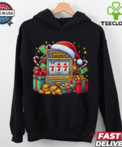 Christmas Slot Machine Casino Lucky Winner Xmas Big Jackpot T Shirt