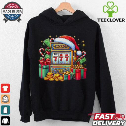 Christmas Slot Machine Casino Lucky Winner Xmas Big Jackpot T Shirt