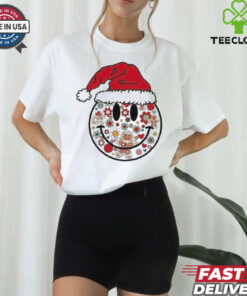 Christmas Smiley Face Sublimation Cute Gingerbread Daisy Shirt