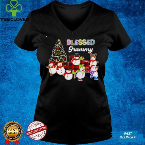 Christmas Snowman Blessed Grammy Christmas Sweater Shirt